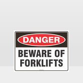Custom Metal Sign,Danger Beware Of Forklifts Sign